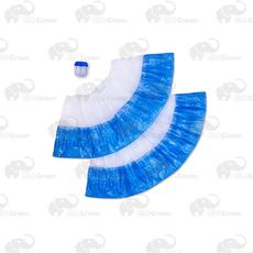 Бахилы EleGreen Стандарт двойные (бело-голубые) в капсулах 28 мм