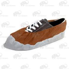 Бахилы EleGreen ламинированные VIP (с 2-ой резинкой, ПВД, спанбонд) бело-коричневые