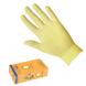 Перчатки латексные неопудренные стоматологические Safe&Care двукратного хлорирования (жёлтые)