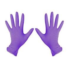 Перчатки нитриловые плотные Safe&Care (фиолетовые) (90 пар) (XL)