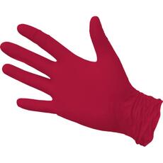 Перчатки нитриловые плотные Safe&Care, красные, 8,5 г